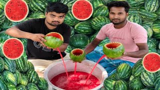 40 KG WATERMELON JUICE | Fresh Fruit Juice Making | Watermelon Experiment