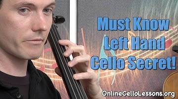 Cello Lesson - Finger Balance - Left Hand Secrets to More Relaxed Technique!