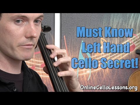 Cello Lesson  Finger Balance  Left Hand Secrets to More Relaxed Technique