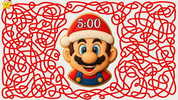 5 Minute Timer Bomb CHRISTMAS SUPER MARIO COOKIE