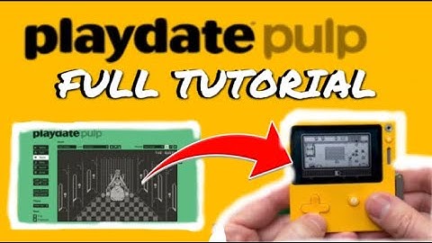 How to make a video game NO experience for FREE | Playdate pulp tutorial | Playdate console games
