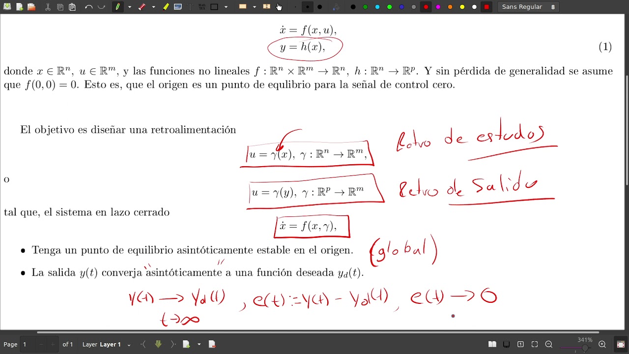 [SDII] Introducción al Control No Lineal