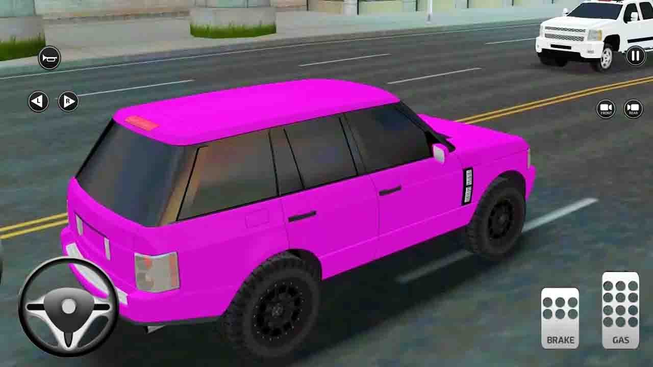 Purple Car Driving City Road - Car Parking and Driving Gameplay - Android Gameplay