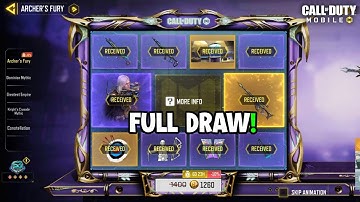 Buying Full Archers Fury Draw Cod Mobile | XPR 50 Broken Will CODM