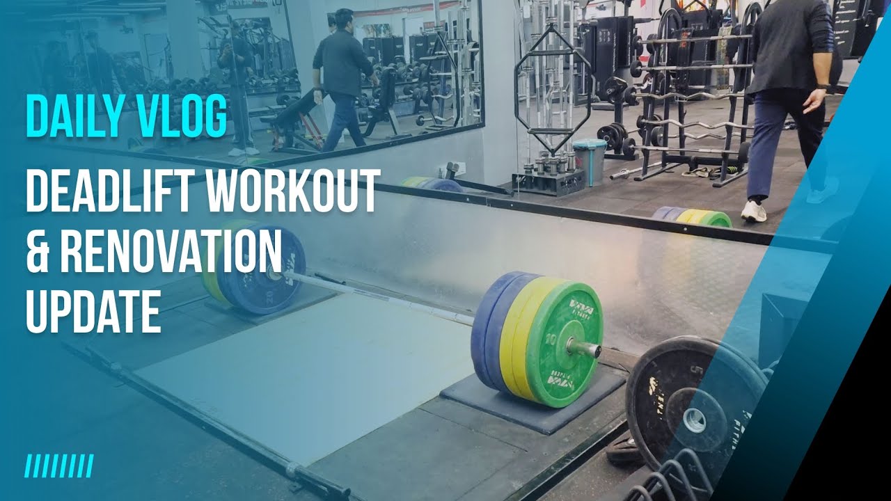 Aaj kiya deadlift workout @gym | Renovation update on balcony workspace 