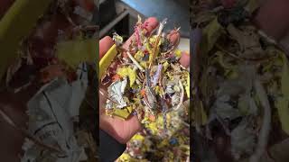 How Copper is Recovered From Wire #shorts #copper #scrapping #recycle #recycling