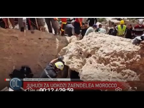 Manusura Wa Tetemeko La Ardhi Morocco Wanahitaji Chakula Maji Na Malazi