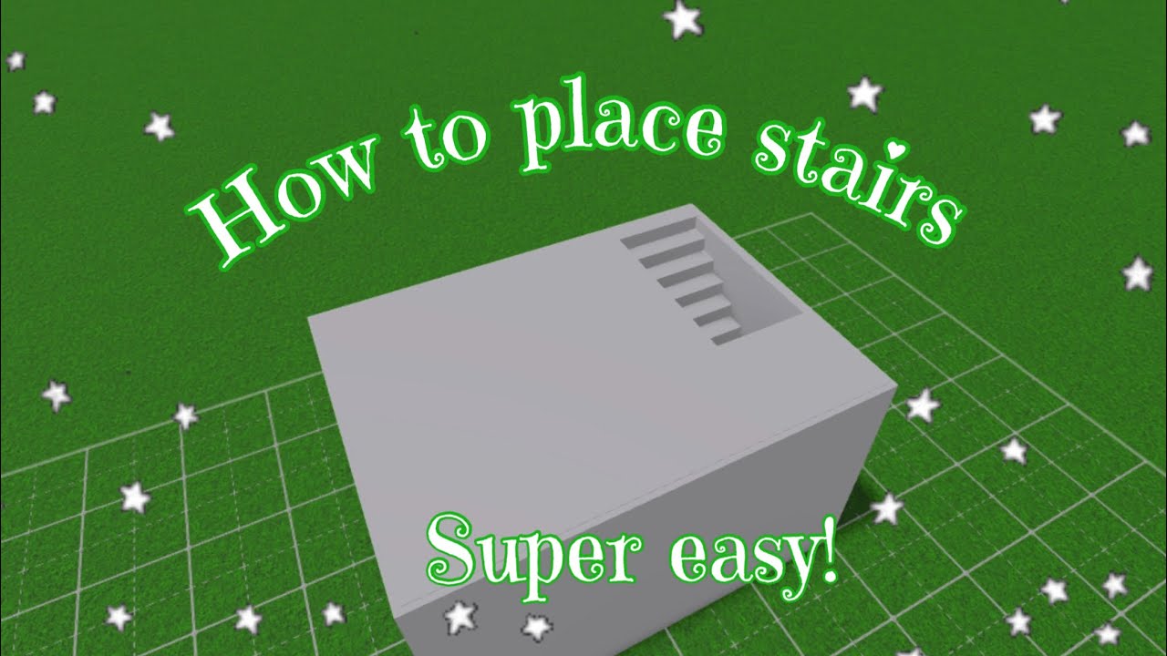 Roblox/Bloxburg How to place stairs! YouTube