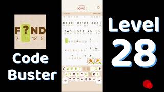 Code Busters Level 28 Walkthrough 🧩 | All Puzzle Solutions| Solutionguruji