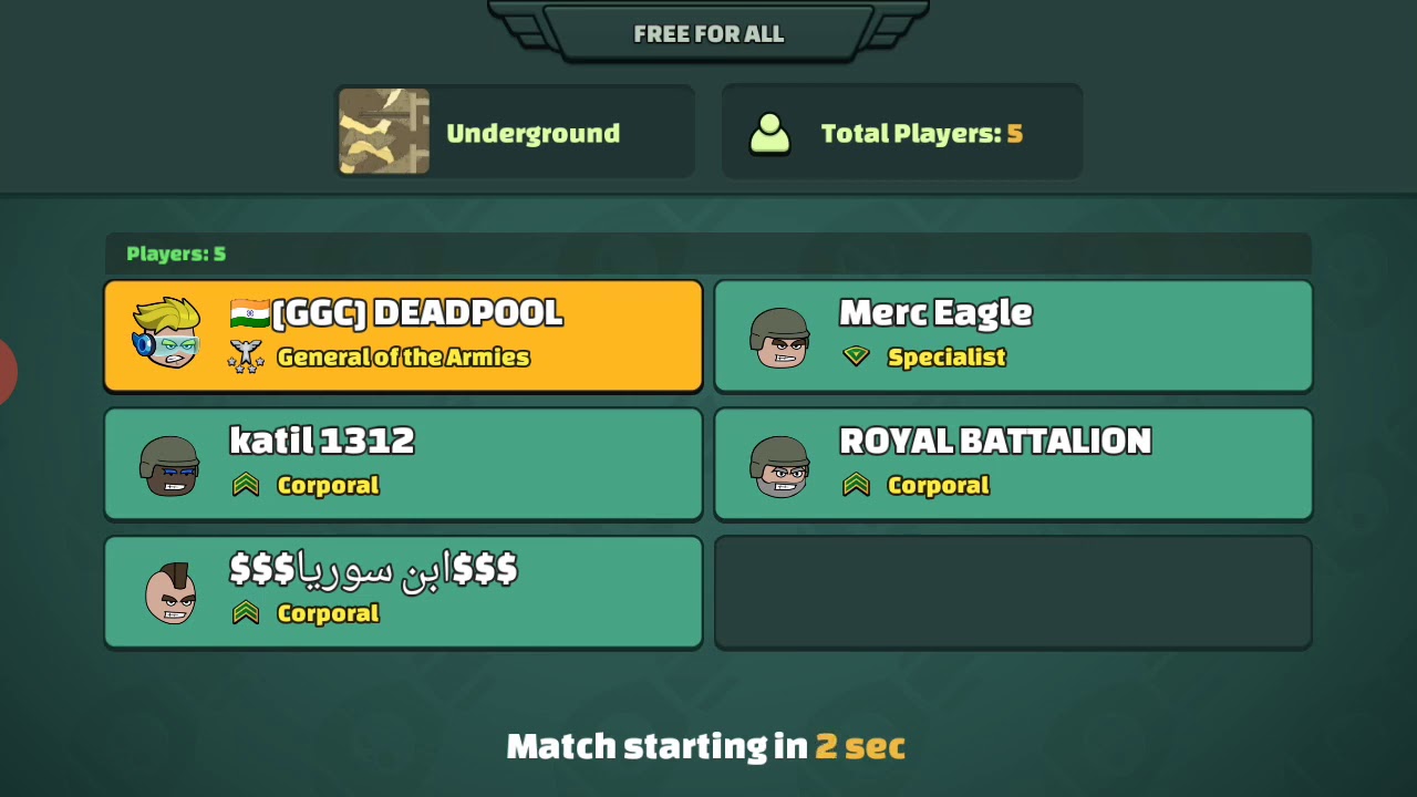 Mini militia Zero death challenge that I completed I was passed