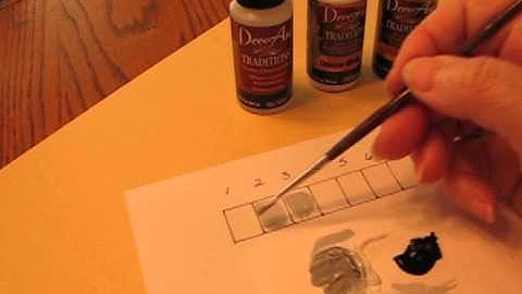 Value scale with Deco Art Acrylic Paint