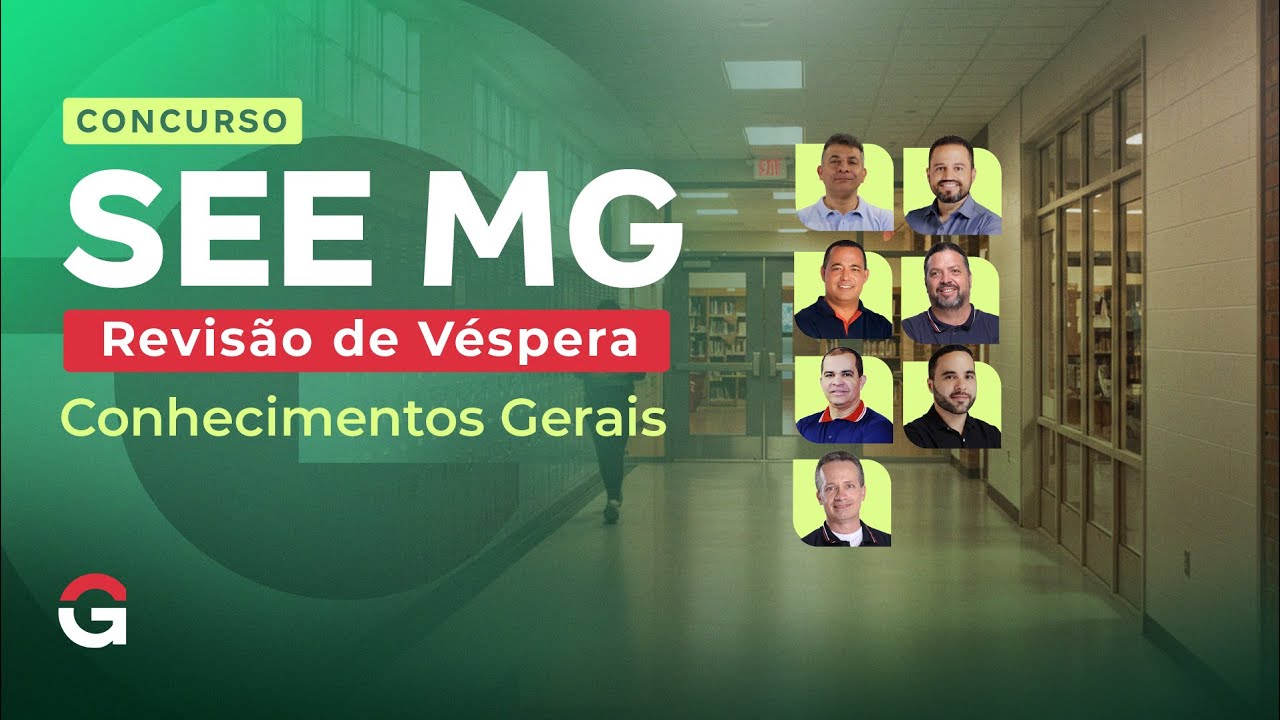 Concurso SEE MG | Revisão de Véspera de Conhecimentos Gerais