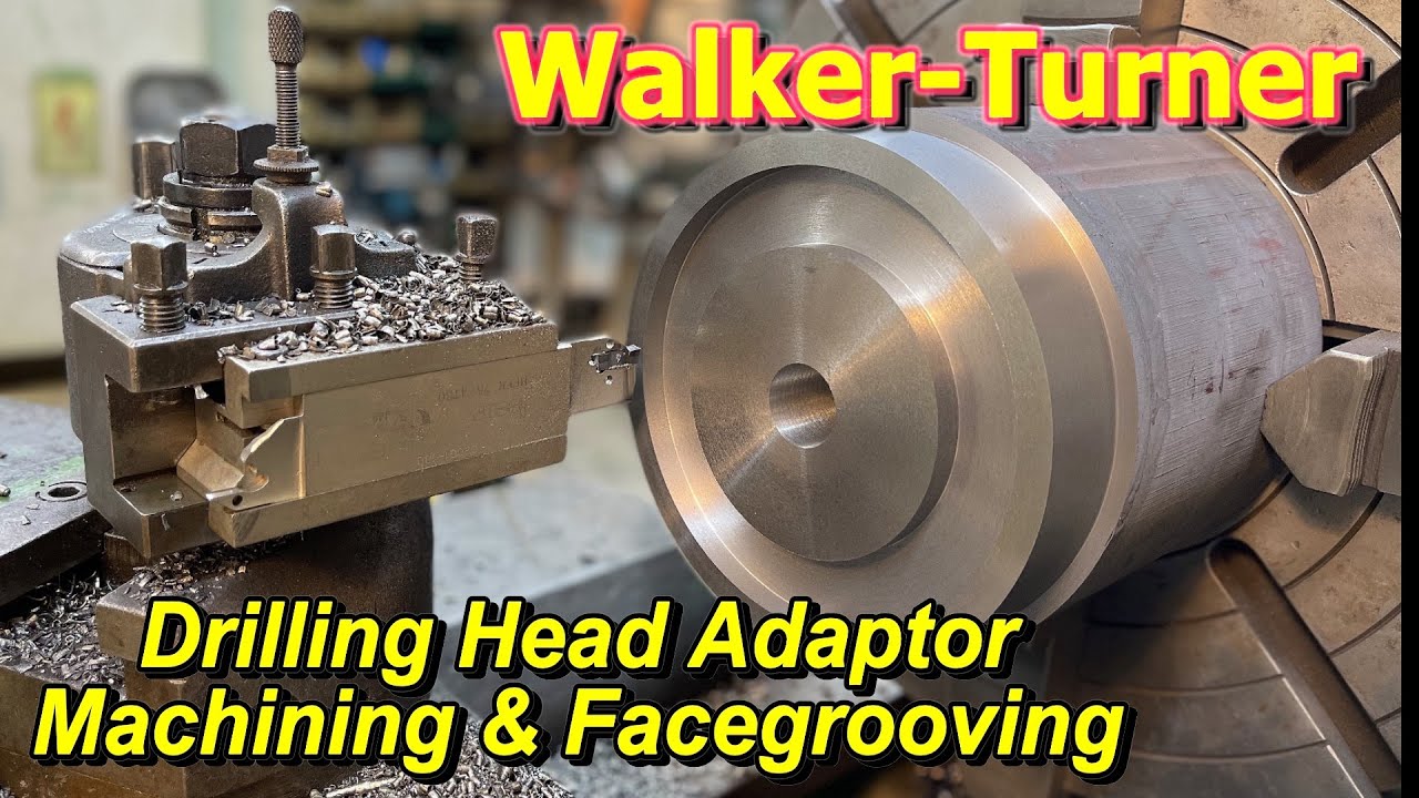WalkerTurner Drilling Head Adaptor Plate Part 1 Lathe Work YouTube