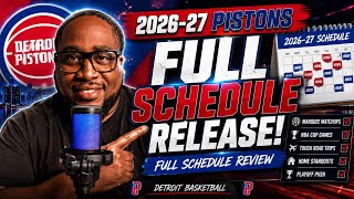 Breaking Down the Pistons 2026-27 Schedule Don t Miss These Games