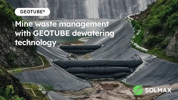 How to optimize mine waste management with GEOTUBE dewatering technology