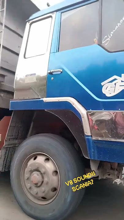 MITSUBISHI FUSO DUMP TRUCK SOUND LIKE SCANIA V8 TRUCK #shorts