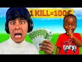 VINCE 100€ AD ogni KILL FATTA!???????? Fortnite italia