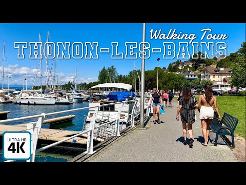 Thonon-Les-bains, France 🇫🇷, 4k, Walking Tour, Wonderful City For Your Vacation, #travel #france