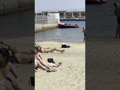 🇪🇸 Hot day at Barcelona beach Spain