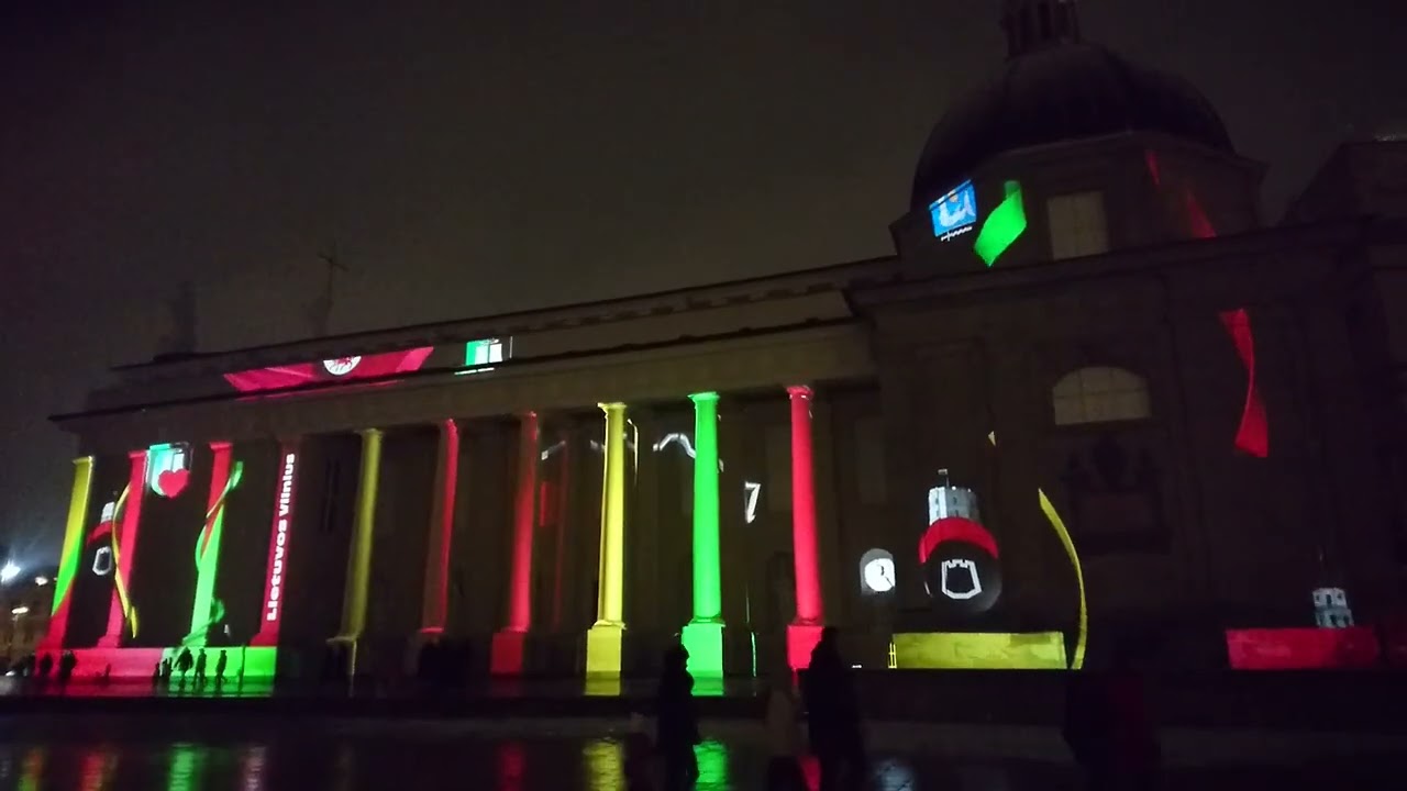 Vilnius birthday 700 & light festival -  Вильнюс, яркий фестиваль света и День Рождения города