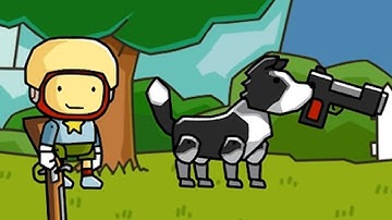 Ruining Scribblenauts by Using Guns To Solve Problems