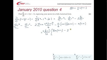 FMSP Revision: OCR FP1: January 2010 qn 4 - Series