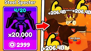 I Bought STRONGEST STEEL SPECTER PET and Became BEST PLAYER in Roblox Push a Car..