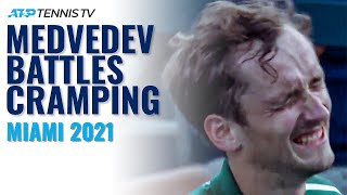 Dramatic Ending As Daniil Medvedev Fights Through Cramping to Beat Popyrin | Miami Open 2021