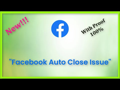 Facebook App (Auto Close) Automatically Closing Issue - Android & Ios