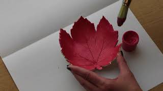Jak zrobić miskę z gliny samoutwardzalnej w kształcie liścia?