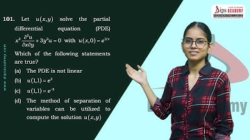 CSIR NET Maths June 2021 - Q.ID. 543 | PARTIAL DIFFERENTIAL EQUATION | Question Discussion