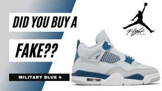 AVOID Fakes: Military Blue Air Jordan 4 LEGIT CHECK 🔍👟