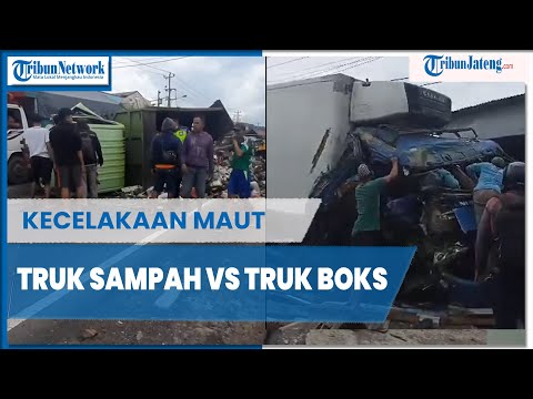 Truk Sampah Vs Truk Boks di Bawen Semarang 3 Meninggal