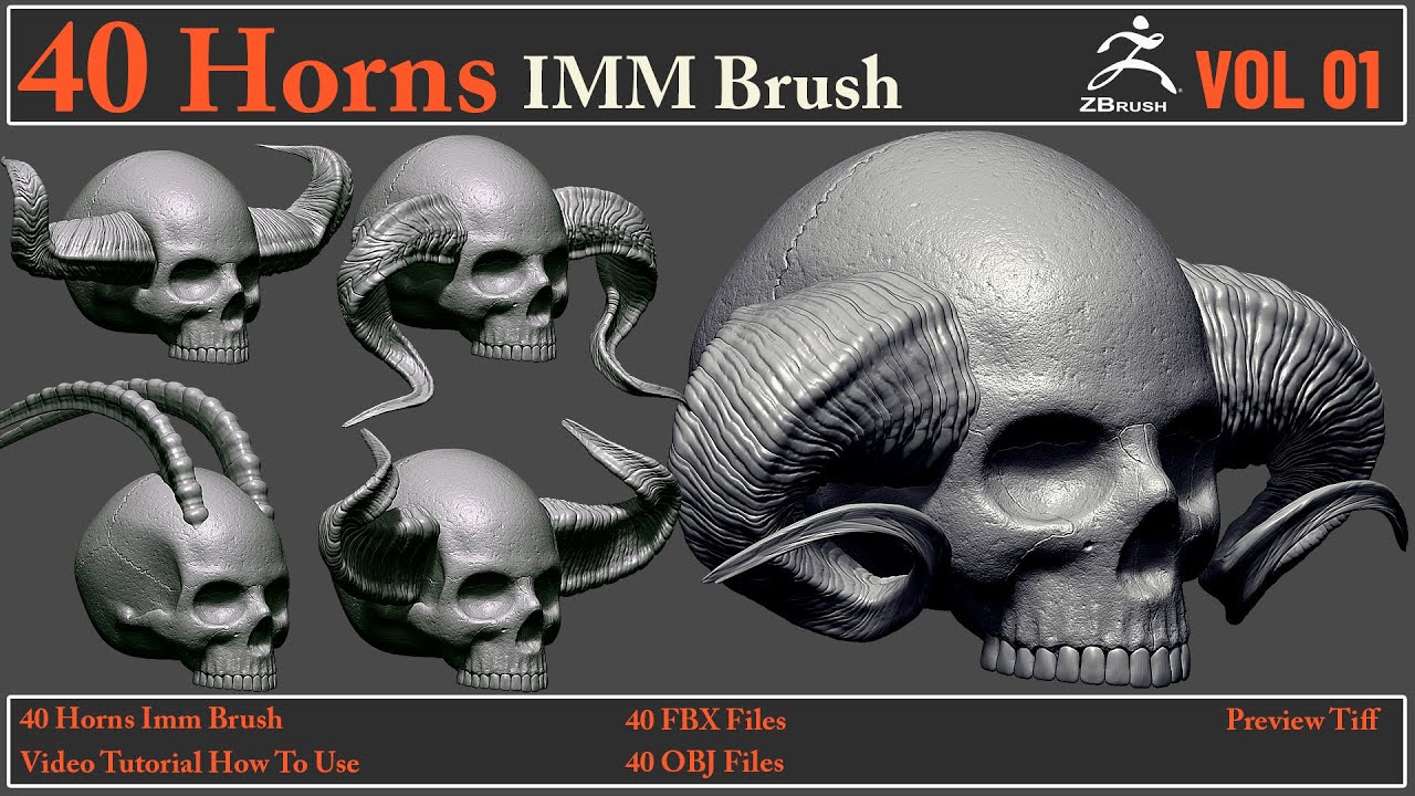 create horns in zbrush 2019