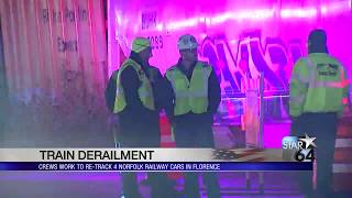 No one hurt after train derails in Florence
