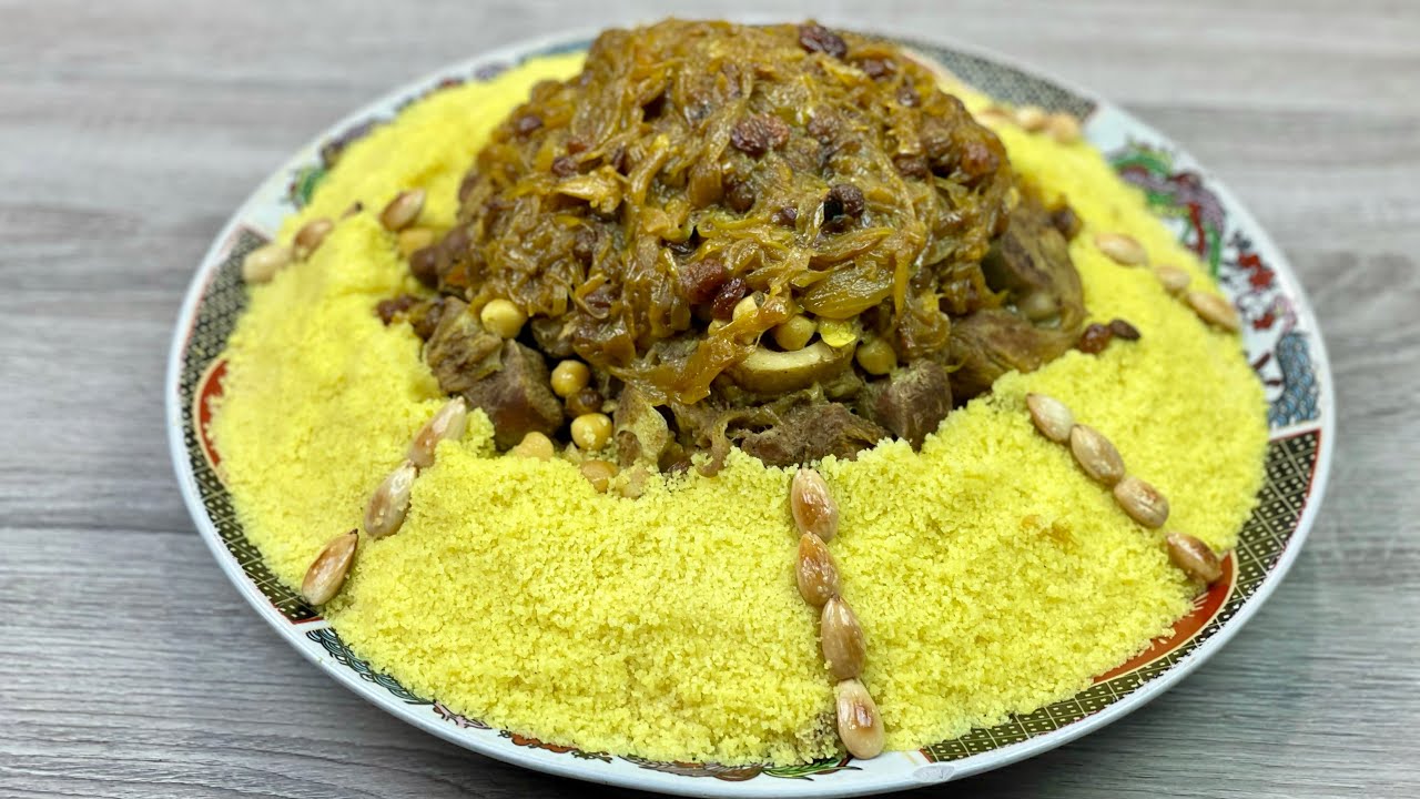 КУСКУС ТФАЯ С ЯГНЕННИКОМ, КАРАМЕЛИЗОВАННЫМ ЛУКОМ И ВИНОГРАДОМ👩🏻‍🍳 С СУБТИТРАМИ