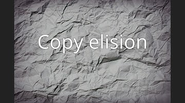 Copy elision