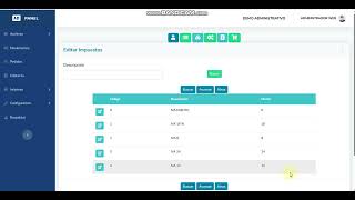 8.- .- Cómo Crear y Gestionar Impuestos en tu Sistema Administrativo WEB 🏷️🚀