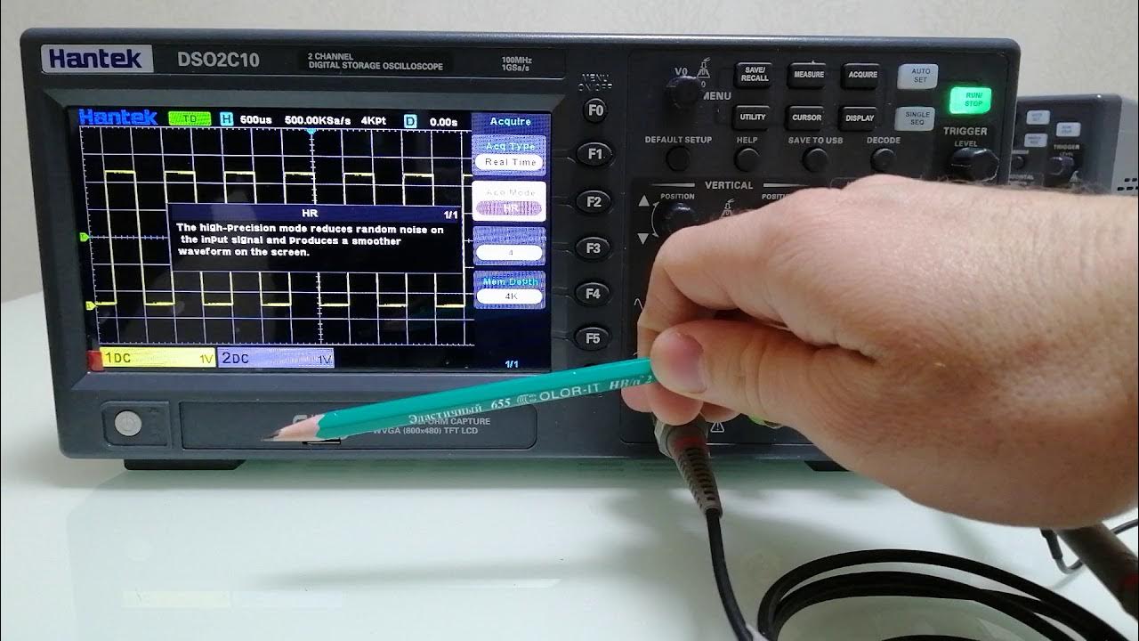 DSO2C10 осциллограф Hantek обзор функциональности YouTube