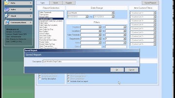 Lynx Software Customising and Saving Report Settings demonstration