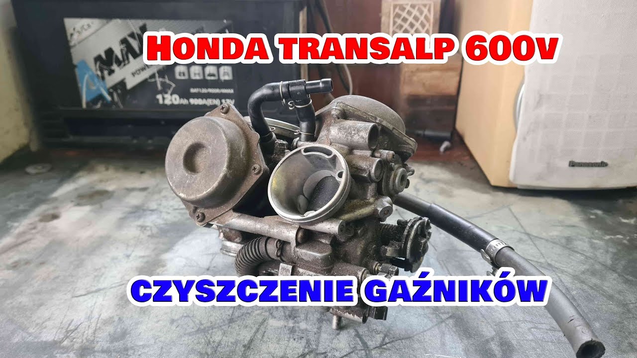 Cz.1 Honda Transalp 600v, czyszczenie gaźników.