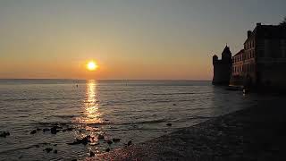 Sunset at Mont Saint Michel 4K I The sunset at Mont Saint Michel in the evening I France