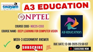 NPTEL Deep Learning for Computer Vision Week 3 Assignment Answers | NOC25-CS93 | Jul–Dec 2025