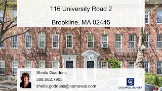 116 University Road 2, Brookline, Ma 02445