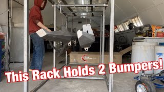 Building a Rolling Rack for the DIY Powder Coating Oven Build