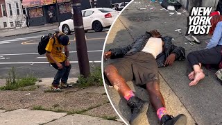 Shocking video shows zombie-like addicts at ‘ground zero’ of Philadelphia’s ‘tranq’ epidemic