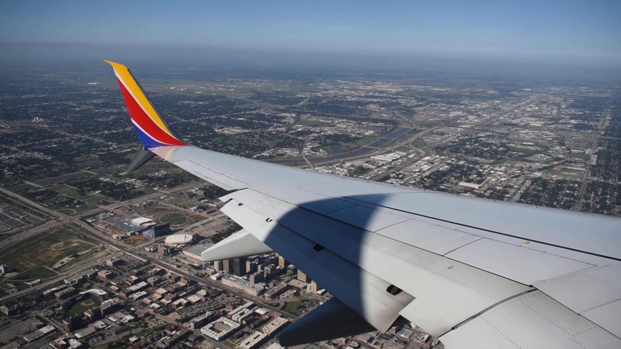 Southwest Airlines Landing in Oklahoma City YouTube