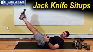How to Do JackKnife Situp Exercise for Abs and Core by Will Safford
