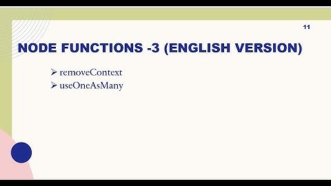 Node Functions  3 English Version
