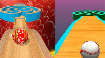 Sky Rolling Ball 3D Vs Going Balls - Same Level, SpeedRun Gameplay, Android IOS, Amaizing Fun part 8